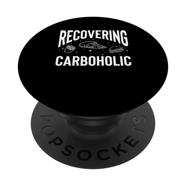 Recovering Carboholic Ketones Low Carb Keto Diet Fun Design PopSockets