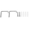 Omabeta 1PCS Telescopic Retractable Clothesline Wall Mounted with 4 Ropes,