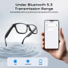 XO Men Smart Glasses Shades Photochromic Bluetooth Audio Sunglasses UV400
