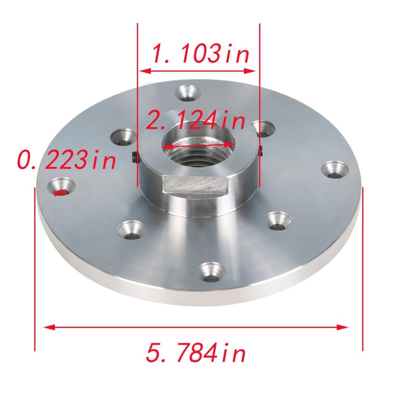findmall 6 Inch Steel Wood Lathe Face Plate 1-1/4 Inch