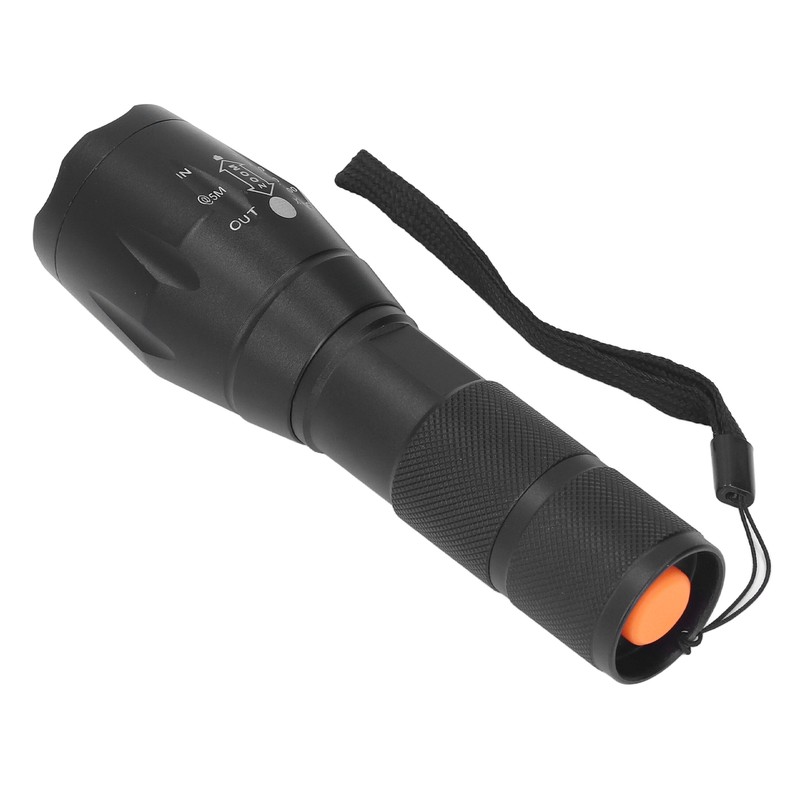 Small LED Flashlight Single Mode Retractable Focusing Waterproof Green Light