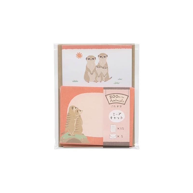 Zoom-in Animal 5422403 Mini Letter Set, Meerkat, Cute Animal