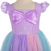 Lito Angels Princess Mermaid Summer Tulle Dress for Kids Girls,