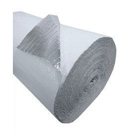 InfraStop Chicken Coop Insulation 48" x 10' Double Bubble White Reflective Foil 40SQFT R8