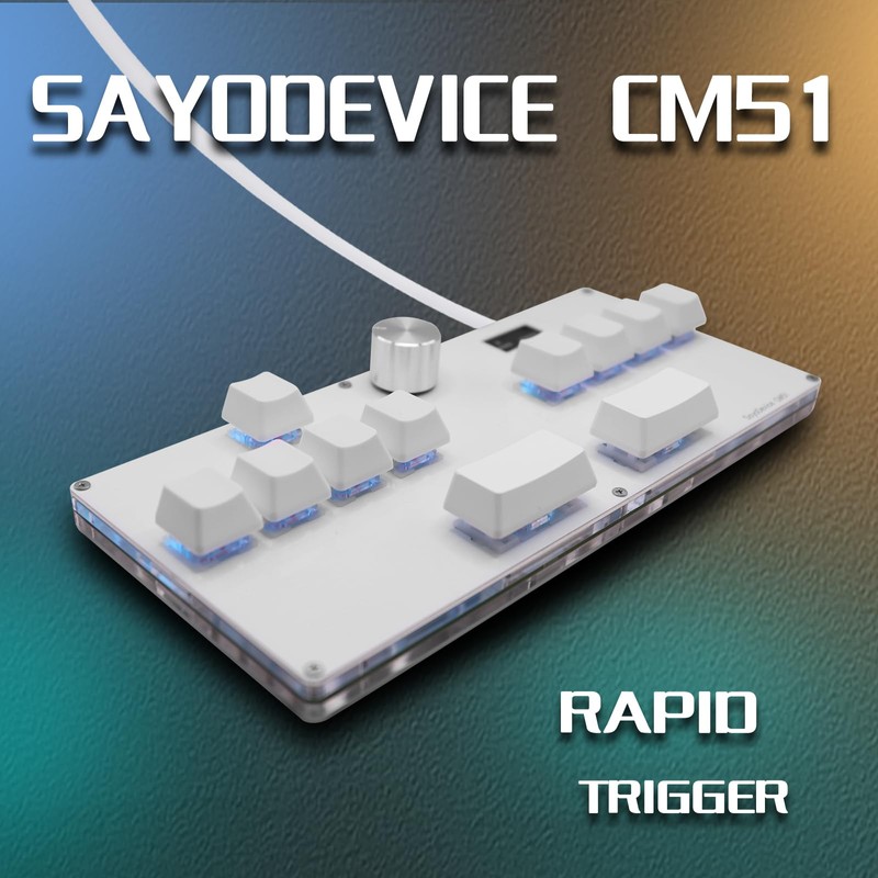 BTXETUEL SayoDevice CM51 Rapid Trigger Keyboard for OSU!、djmax... Rhythm Game