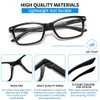 Suertree 3 Pack Lightweight Reading Glasses with Spring Hinge, Anti