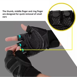 Weight Lifting Gloves Gym Bodybuilding Fitness Workout Cycling Crossfit - Anti-Skid, Adjustable Wrist Support, Comfort Fit