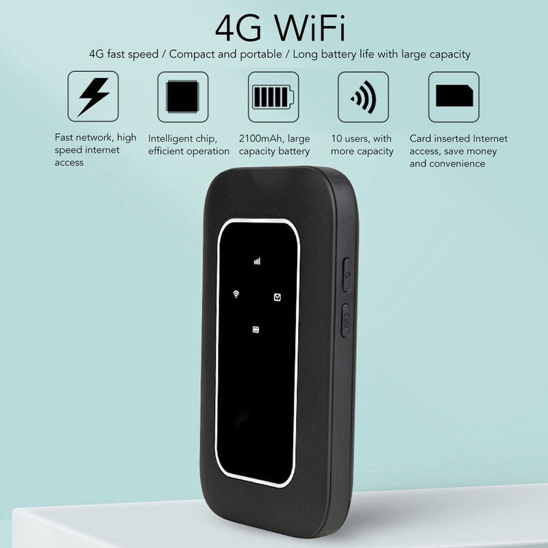 Mobile WiFi Hotspot with SIM Card Slot 4G LTE 150Mbps