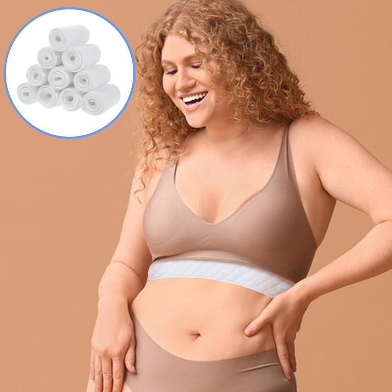 BOHUZ Pack of 12 Cotton Bra Inserts, Bra Inserts Sweating