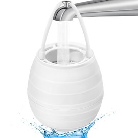 Bath Filter for Tub,Bath Water Filter for Softer Hair&Skin, 10 Stage Filtration bathtub water filter 5,000 Gallons upgraded, 6 Dimensional effect，BPA Free Easy to Install for Home, Hotels&Spa（White）