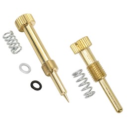 Easy to Fuel without Tools Mikuni VM22 Carburetor Air Mixture Pilot Adjusting Screw Adjuster XTZ TT-R SR400 YB125 CBR ZX-R Ninja GSX-R FL FX XLH (Set of 2 Air Screws and Idling Screws)