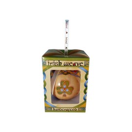Royal Tara Traditional Irish Weave Shamrock Bauble Hanging Decoration