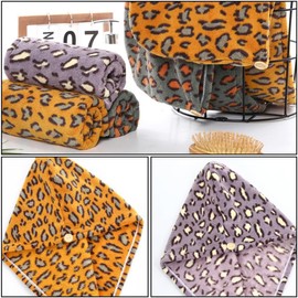 INOOMP Paquete de 3 Toallas de Microfibra para Cabello de Coral Fleece, Secado Rápido y Plegables, Ideales para Cabello Corto y Largo Madres