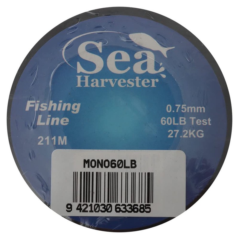 Sea Harvester 1/4lb Mono Fishing Line 60lb 211m