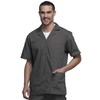 Cherokee Workwear Scrubs Men's Zip Front Jacket, Pewter, Medium
