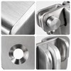 Stainless Steel Flip Latch with Slide Bolt – Lockable Door
