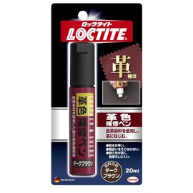 LOCTITE Leather Color Repair Pen Dark Brown 20ml - Dye repair and hide scratches on leather products - DLP-02D