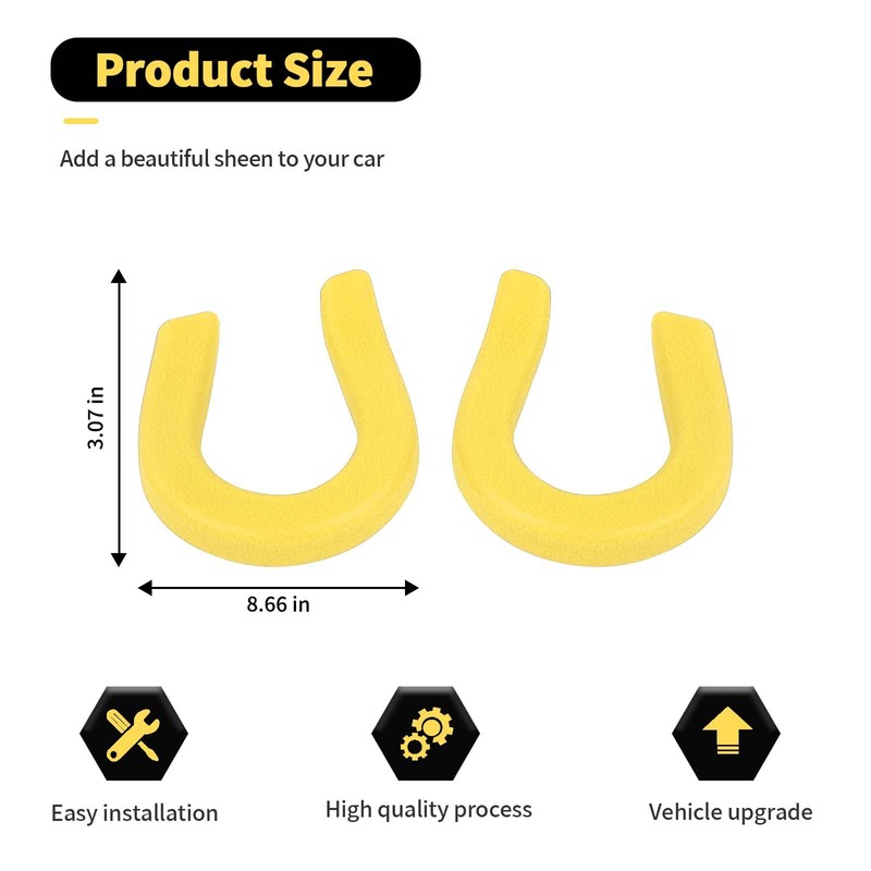 RT-TCZ Tow Hook Covers - Bumper Tow Hook Rubber Protector