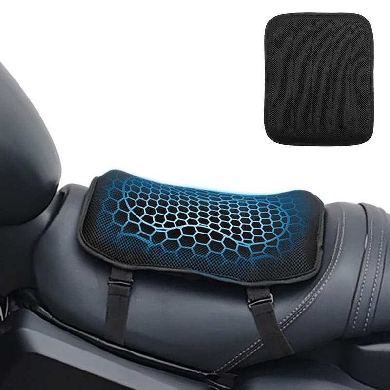 Erato Motorcycle Gel Seat Cushion and Cushion Cover 3D Honeycomb