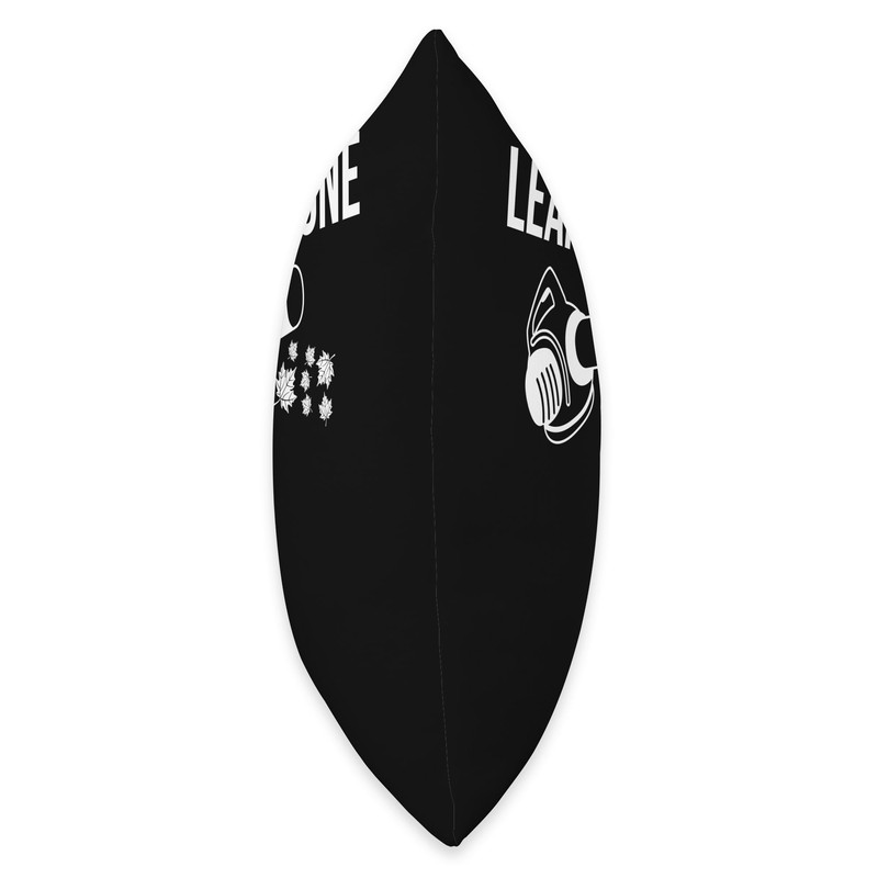 Leaf-Free Zone Leaf Blower Autumn Throw Pillow