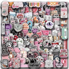 150 Pcs Book Stickers for Kindle Fine Glitter Laminated Bookish Stickers Reading Sticker for Book Lovers Bookworm Waterproof Vinyl Sticker for Water Bottles Kindle Scrapbook Skateboard