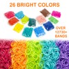 Wuiil 12730+ Loom Rubber Bands Refill Kit in 26 Color