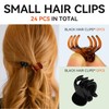 YISCOKO Small Hair Clips Mini Hair Clips for Women with