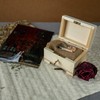 Creative Deco Small Wooden Lockable Jewellery Box | 10.6 x