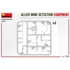 Miniart MIN35390 1:35-Allied Mine Detection Equipment Scale Model kit, Unpainted