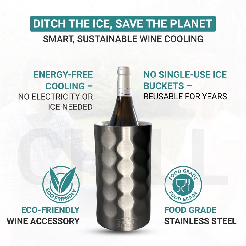 Vacuum Insulated Stainless Steel Wine & Champagne Bottle Cooler –