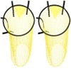 2 Pcs Yellow Football Target Net, Foldable Soccer Goal, Portable