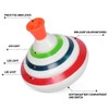 Push Down Spinning Top Toy with LED and Music Peg-top