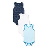 Care Body Baby Ärmellos, 3er Pack Blue (769), 50