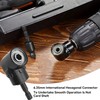 105° Angle Wrench, Black 1/4 Inch Hexagonal Bit Cordless Screwdriver