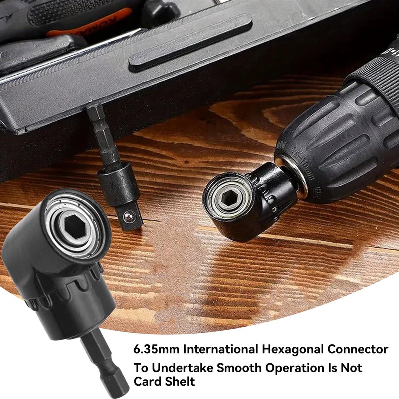 105° Angle Wrench, Black 1/4 Inch Hexagonal Bit Cordless Screwdriver