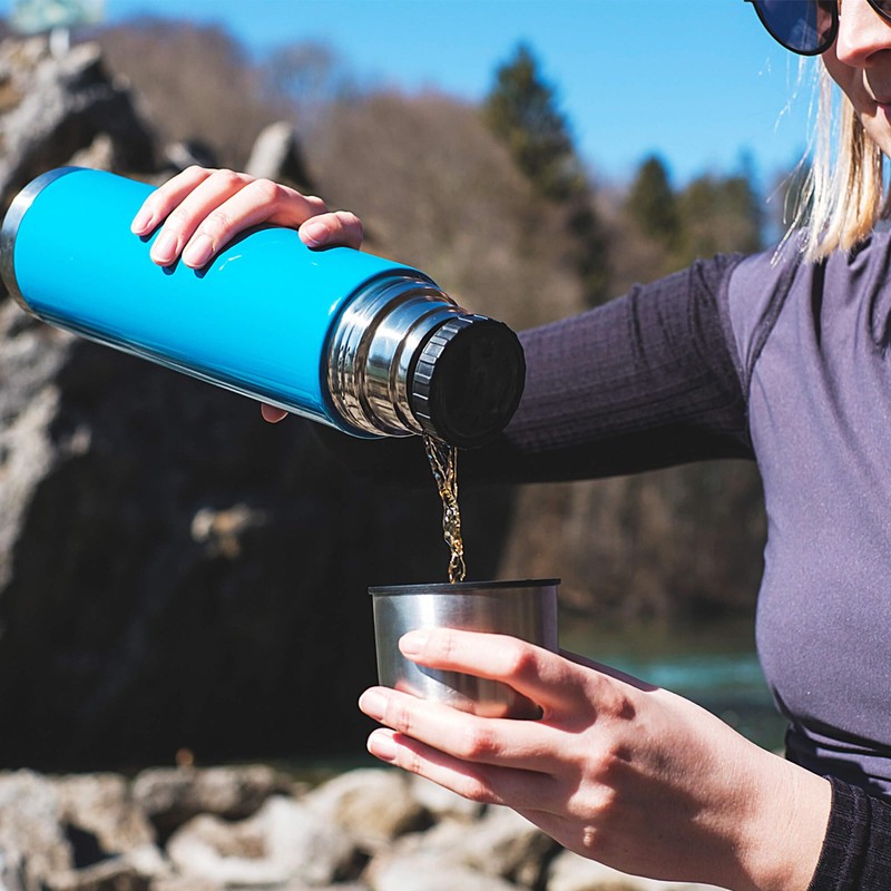 GRÄWE Thermos Flask, Stainless Steel Drinking Bottle, 1 Litre, Thermos