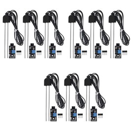 Tuperoymse 9 Sets Soil Moisture Sensor, with Probe, Module Digital Analog Signal Output for Garden Automatic