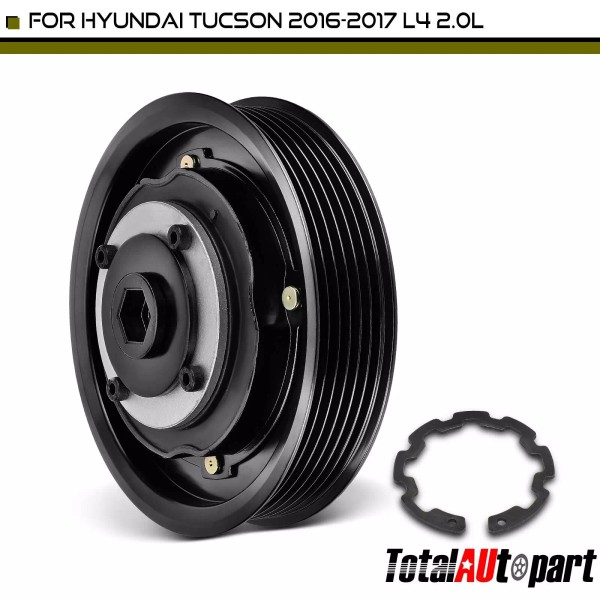 Unbranded A/C Compressor Clutch Kit w/ DVE16N Compressor for Hyundai