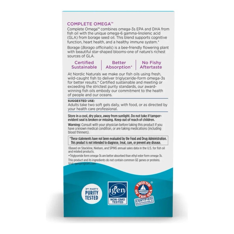 Nordic Naturals Omega 3-6-9 565mg Omega Cápsulas Limón