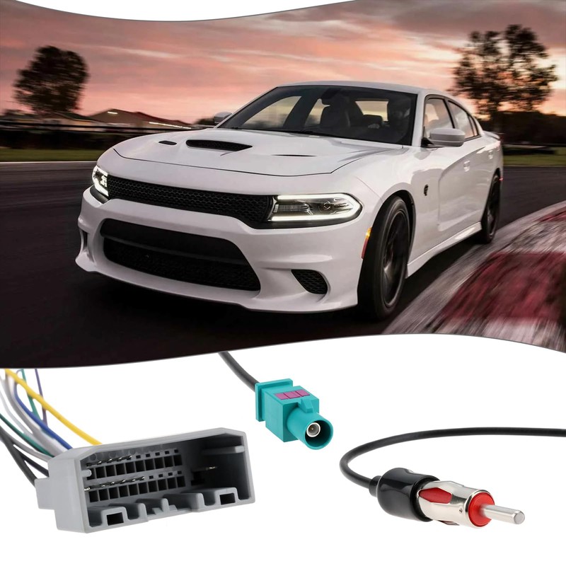 OTOTEC 1 Satz Stereo-Kabelbaum mit Antennenadapter kompatibel mit Dodge 2007-2016