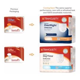 Tranquility Premium OverNight Adult Pull On Underwear SM 22 - 36"- Case of 80