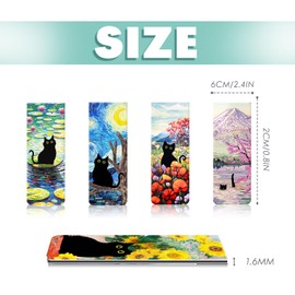 30 Pieces Bookmark, Magnetic Bookmarks for Women, Men, Book Lovers, Bookmarks Bulk for Students Teachers Reading, Cute Cat Bookmark