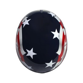 Hot Leathers Advanced Motorcycle DOT Skull Cap Classic Half Helmets Biker HLD HLT - Large