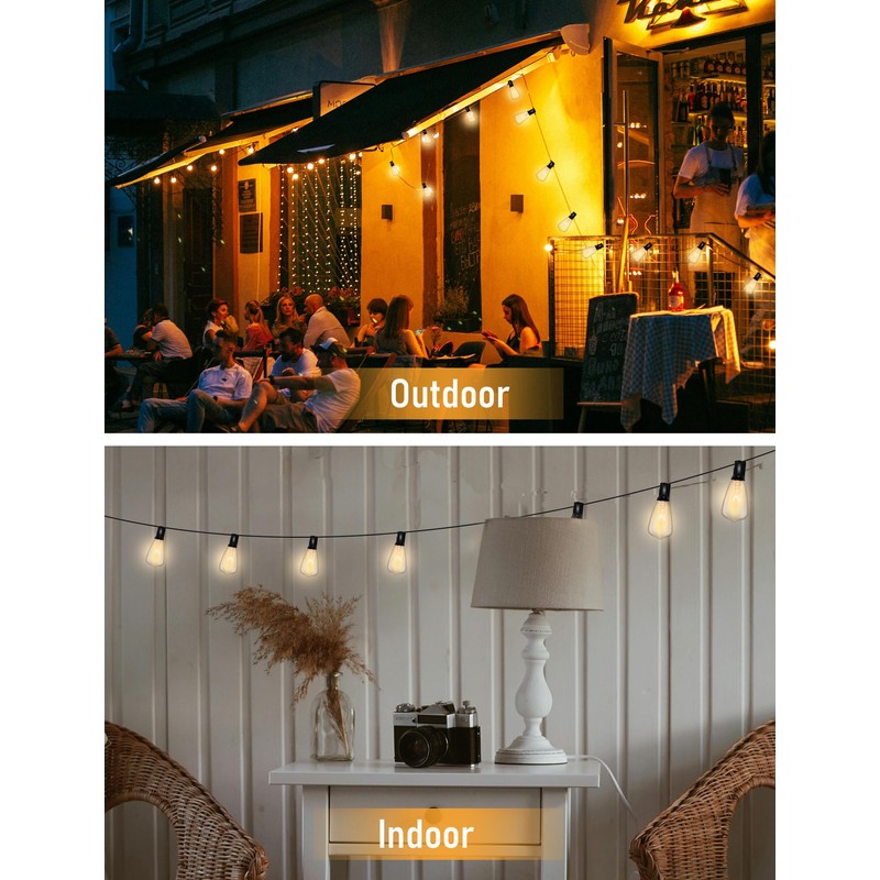 25-Pack ST35 Light Bulbs Replacement Edison Clear Bulbs -5 Watts