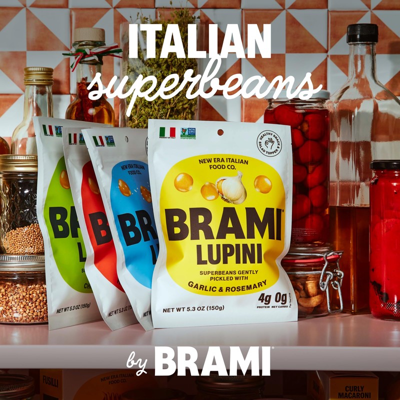 BRAMI Lupini Beans Snack, Chili & Lime, 7g Plant Based
