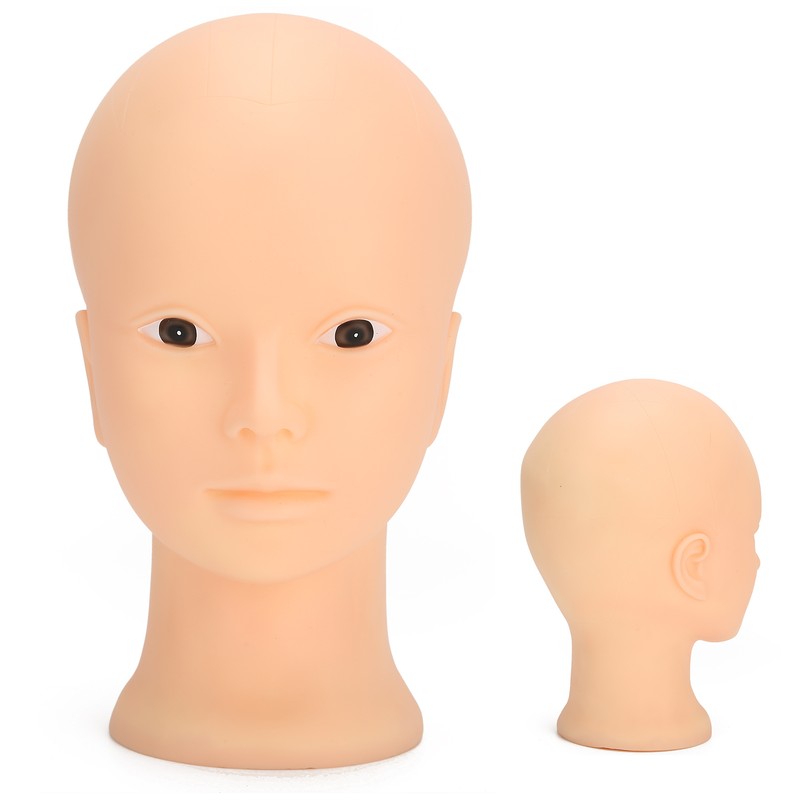 Mannequin Head Makeup Training Practice Wig Hat Display Bald Mannequin