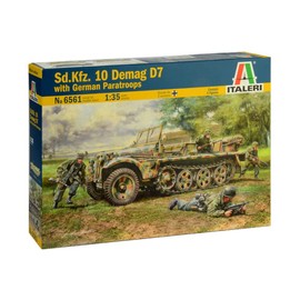Italeri 1/35 Sd.Kfz. 10 DEMAG D7 with German Paratroops # 6561