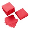 200 Pack Cocktail Napkin 2-Ply Scalloped Edged Dessert Napkins Folded