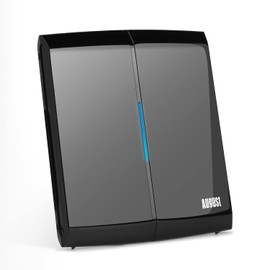 August Aerial DTA300B-EC - High Gain Indoor TV Antenna Booster with 28 dBi, LTE 4G Interference Filter, Flat Format for Businesses, Black