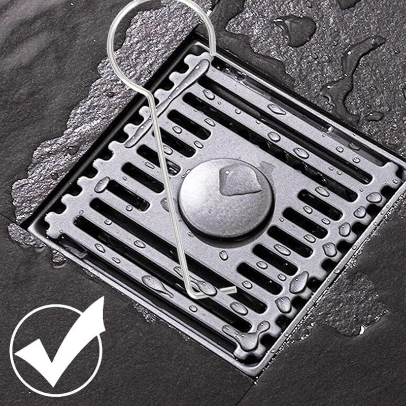 2 Packs Stainless Steel Drain Key Lifting Hook Drain Grid